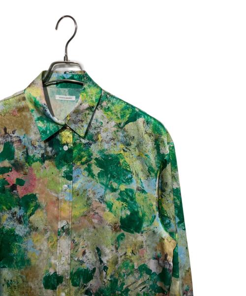 HERALBONY（ヘラルボニー）HERALBONY (ヘラルボニー) シャツブラウス「旅行」 グリーン サイズ:Fの古着・服飾アイテム