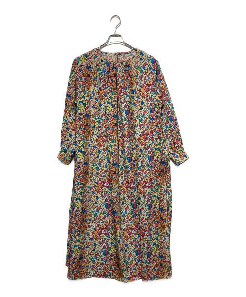 HERALBONY（ヘラルボニー）HERALBONY (ヘラルボニー) クルーネックワンピース「キクノハバシキ」 マルチカラー サイズ:Freeの古着・服飾アイテム