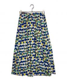 HERALBONY（ヘラルボニー）の古着「フレアスカート「タイトル不明」」｜マルチカラー