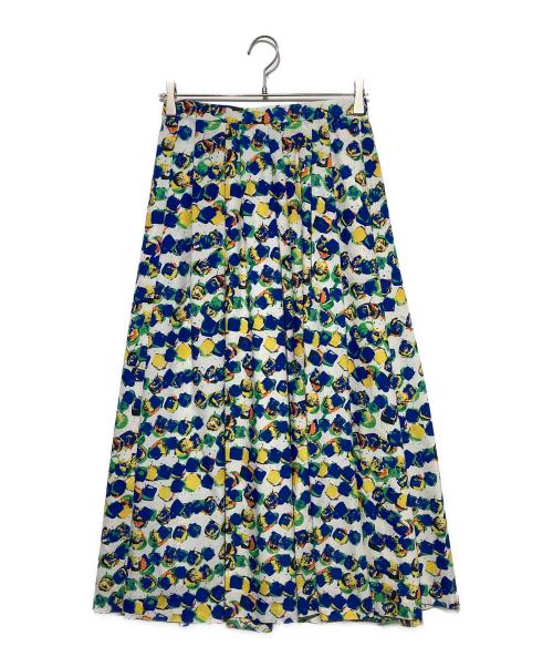 HERALBONY（ヘラルボニー）HERALBONY (ヘラルボニー) フレアスカート「タイトル不明」 マルチカラー サイズ:Mの古着・服飾アイテム