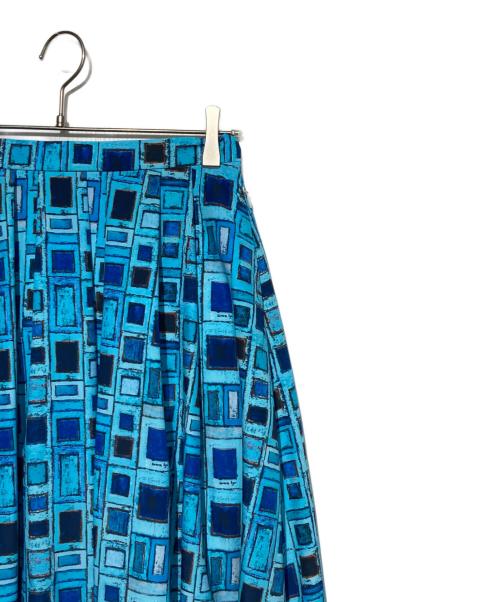 HERALBONY（ヘラルボニー）HERALBONY (ヘラルボニー) フレアスカート「青い窓」 ブルー サイズ:Mの古着・服飾アイテム