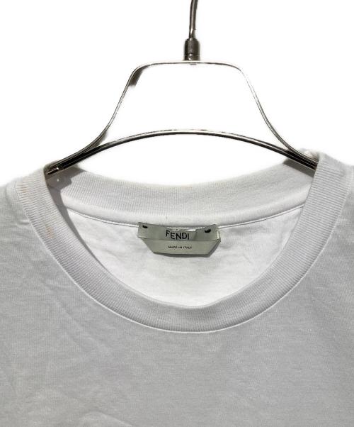 FENDI（フェンディ）FENDI (フェンディ) スパンコールロゴTシャツ ホワイト サイズ:Sの古着・服飾アイテム