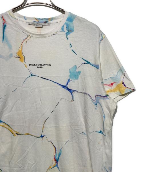 STELLA McCARTNEY（ステラマッカートニー）STELLA McCARTNEY (ステラマッカートニー) マーブルプリントTシャツ ホワイト サイズ:38の古着・服飾アイテム