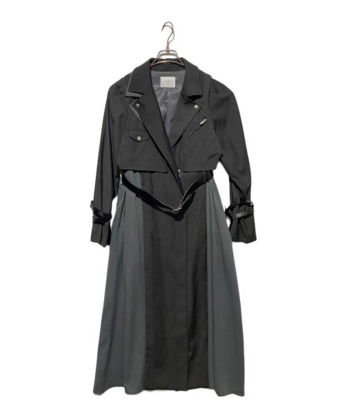 Ameri（アメリ）AMERI (アメリ) RIDERS DETAIL COAT グレー サイズ:Mの古着・服飾アイテム