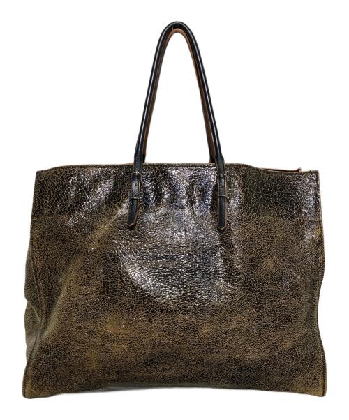 BALENCIAGA（バレンシアガ）BALENCIAGA (バレンシアガ) ザ・ペーパー トートバッグ ブラウンの古着・服飾アイテム