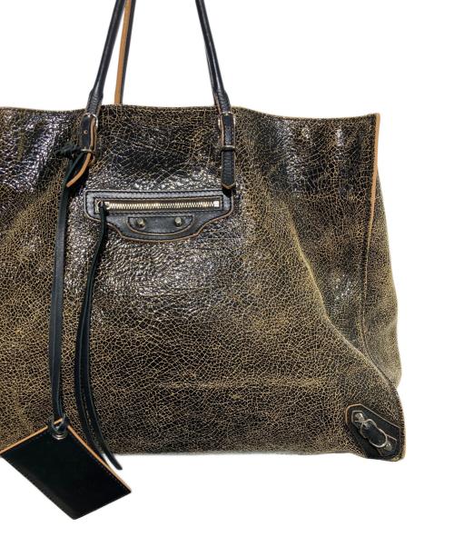 BALENCIAGA（バレンシアガ）BALENCIAGA (バレンシアガ) ザ・ペーパー トートバッグ ブラウンの古着・服飾アイテム