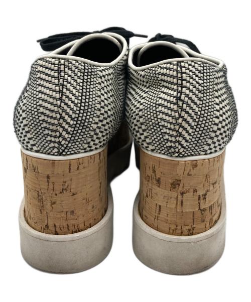 STELLA McCARTNEY（ステラマッカートニー）STELLA McCARTNEY (ステラマッカートニー) エリス プラットフォームシュース ホワイト×ブラック サイズ:40の古着・服飾アイテム