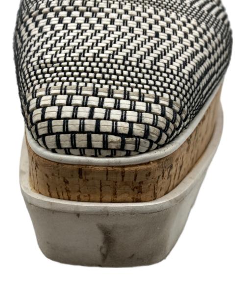 STELLA McCARTNEY（ステラマッカートニー）STELLA McCARTNEY (ステラマッカートニー) エリス プラットフォームシュース ホワイト×ブラック サイズ:40の古着・服飾アイテム