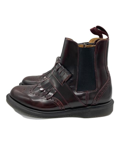 Dr.Martens（ドクターマーチン）Dr.Martens (ドクターマーチン) TINA タッセルサイドゴアブーツ ボルドー サイズ:UK7の古着・服飾アイテム