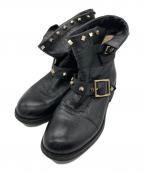 JIMMY CHOOジミーチュウ）の古着「スタッズショートブーツ」｜ブラック