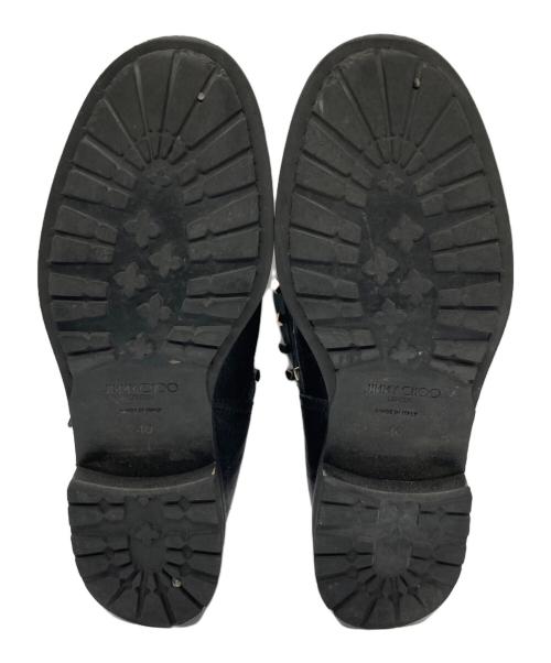 JIMMY CHOO（ジミーチュウ）JIMMY CHOO (ジミーチュウ) スタッズショートブーツ ブラック サイズ:40の古着・服飾アイテム