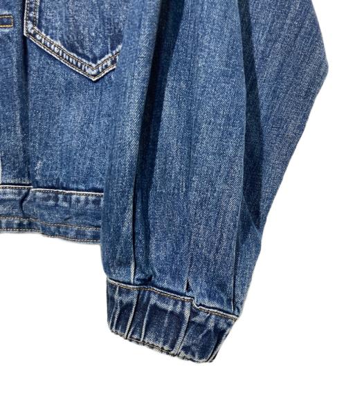 boutique ordinary（ブティークオーディナリー）boutique ordinary (ブティークオーディナリー) Tuck Sleeve Denim Jacket インディゴ サイズ:FREEの古着・服飾アイテム