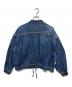 boutique ordinary (ブティークオーディナリー) Tuck Sleeve Denim Jacket インディゴ サイズ:FREE：8000円