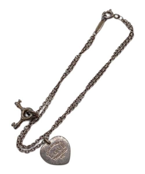 TIFFANY & Co.（ティファニー）TIFFANY & Co. (ティファニー) ハート×キー ダブルチェーンブレスレットの古着・服飾アイテム