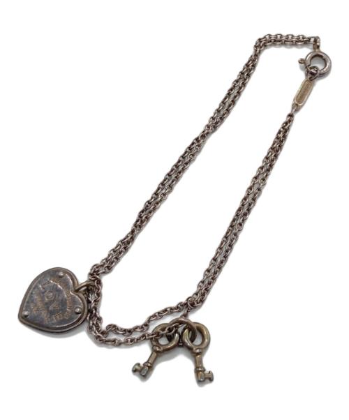 TIFFANY & Co.（ティファニー）TIFFANY & Co. (ティファニー) ハート×キー ダブルチェーンブレスレットの古着・服飾アイテム