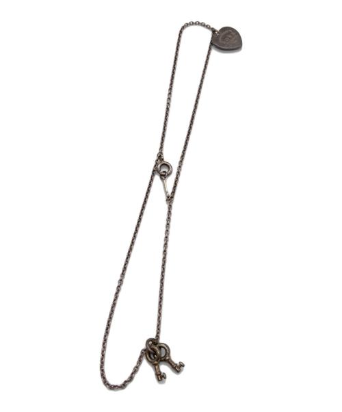 TIFFANY & Co.（ティファニー）TIFFANY & Co. (ティファニー) ハート×キー ダブルチェーンブレスレットの古着・服飾アイテム