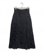 SIWEMシウム）の古着「ジャガードロングスカート」｜ブラック