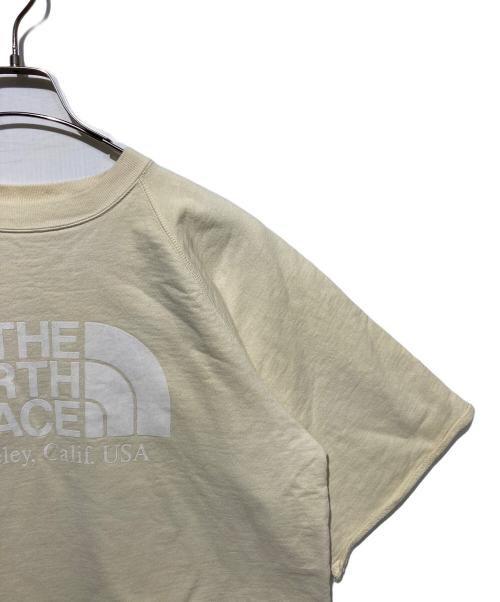 THE NORTHFACE PURPLELABEL（ザ・ノースフェイス パープルレーベル）THE NORTHFACE PURPLELABEL (ザ・ノースフェイス パープルレーベル) フロッキー ロゴ ハーフスリーブ スウェット ベージュ サイズ:WSの古着・服飾アイテム