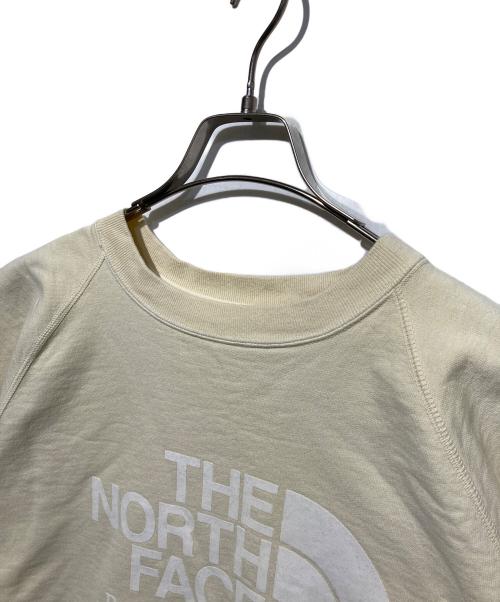 THE NORTHFACE PURPLELABEL（ザ・ノースフェイス パープルレーベル）THE NORTHFACE PURPLELABEL (ザ・ノースフェイス パープルレーベル) フロッキー ロゴ ハーフスリーブ スウェット ベージュ サイズ:WSの古着・服飾アイテム