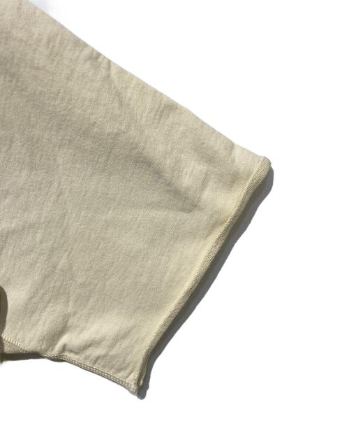 THE NORTHFACE PURPLELABEL（ザ・ノースフェイス パープルレーベル）THE NORTHFACE PURPLELABEL (ザ・ノースフェイス パープルレーベル) フロッキー ロゴ ハーフスリーブ スウェット ベージュ サイズ:WSの古着・服飾アイテム