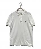 CHEMISE LACOSTEシュミーズ ラコステ）の古着「フランス製 ポロシャツ」｜ホワイト