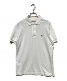 CHEMISE LACOSTE（シュミーズ ラコステ）の古着「フランス製 ポロシャツ」｜ホワイト