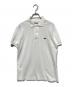 CHEMISE LACOSTE（シュミーズ ラコステ）の古着「フランス製 ポロシャツ」｜ホワイト