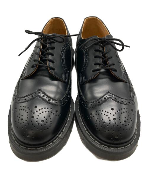 SOLOVAIR（ソロヴェアー）SOLOVAIR (ソロヴェアー) アメリカンブローグシューズ ブラック サイズ:UK7の古着・服飾アイテム