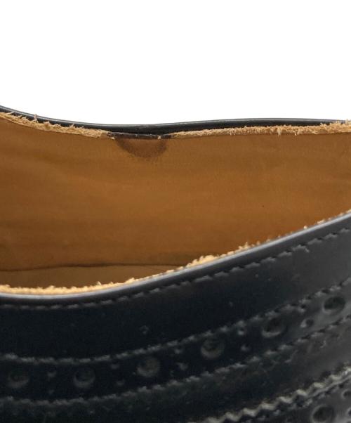 SOLOVAIR（ソロヴェアー）SOLOVAIR (ソロヴェアー) アメリカンブローグシューズ ブラック サイズ:UK7の古着・服飾アイテム