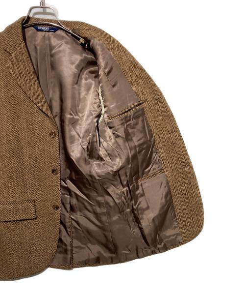 POLO RALPH LAUREN（ポロ・ラルフローレン）POLO RALPH LAUREN (ポロ・ラルフローレン) ヘリンボーンテーラードジャケット ブラウン サイズ:Y5の古着・服飾アイテム