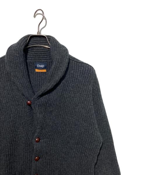 DRAKE'S（ドレイクス）DRAKE'S (ドレイクス) ショールカラーウールカーディガン グレー サイズ:38の古着・服飾アイテム