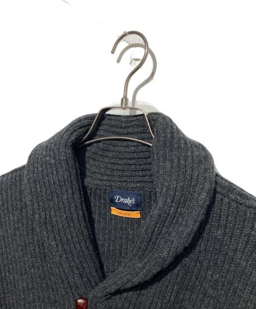 DRAKE'S（ドレイクス）DRAKE'S (ドレイクス) ショールカラーウールカーディガン グレー サイズ:38の古着・服飾アイテム