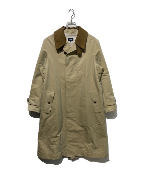 DRAKE'S（ドレイクス）DRAKE'S (ドレイクス) コーデュロイステンカラーコート ベージュ サイズ:36の古着・服飾アイテム