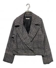 EPOCA（エポカ）の古着「Bublyプリントショートブルゾン」｜ブラック