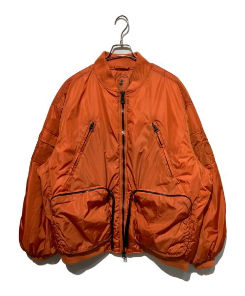 save the duck（セイブ ザ ダック）SAVE THE DUCK (セイブ ザ ダック) マルチポケットダウンジャケット オレンジ サイズ:Mの古着・服飾アイテム