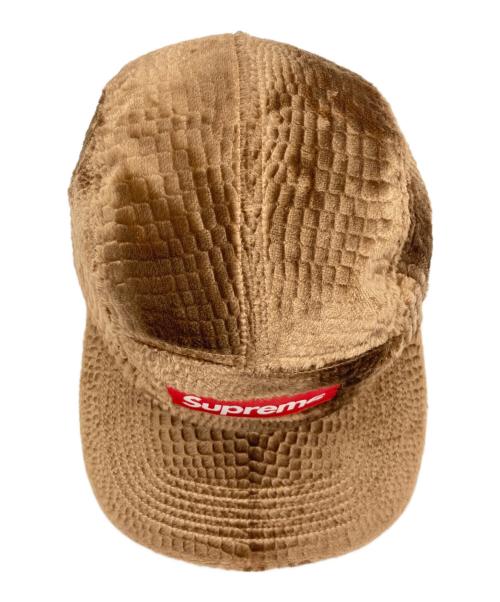 SUPREME（シュプリーム）Supreme (シュプリーム) Velvet Camp Cap キャップ ブラウンの古着・服飾アイテム
