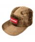 Supreme（シュプリーム）の古着「Velvet Camp Cap キャップ」｜ブラウン