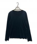 GUCCIグッチ）の古着「バックロゴロングスリーブカットソー」｜ブラック