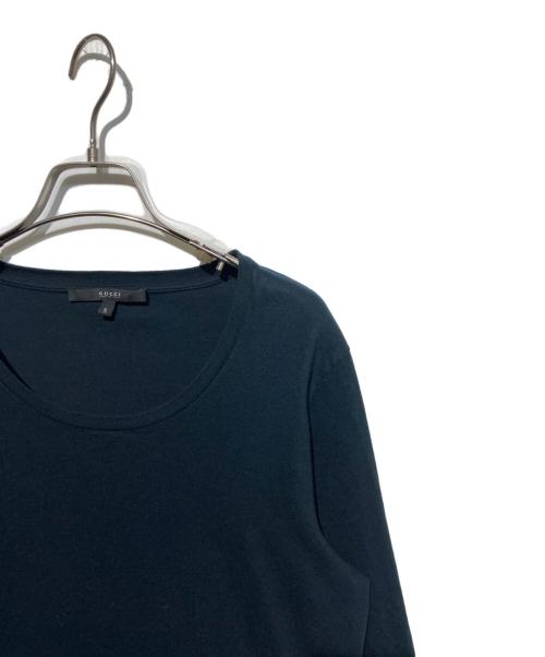 GUCCI（グッチ）GUCCI (グッチ) バックロゴロングスリーブカットソー ブラック サイズ:Sの古着・服飾アイテム