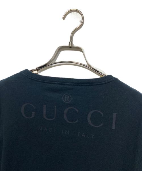 GUCCI（グッチ）GUCCI (グッチ) バックロゴロングスリーブカットソー ブラック サイズ:Sの古着・服飾アイテム