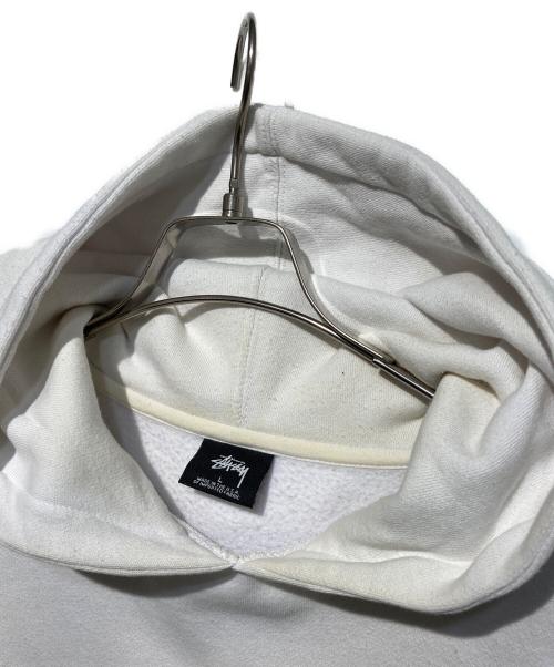 stussy（ステューシー）stussy (ステューシー) プルオーバーパーカー ホワイト サイズ:Lの古着・服飾アイテム