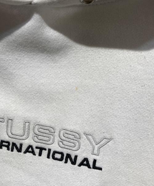 stussy（ステューシー）stussy (ステューシー) プルオーバーパーカー ホワイト サイズ:Lの古着・服飾アイテム