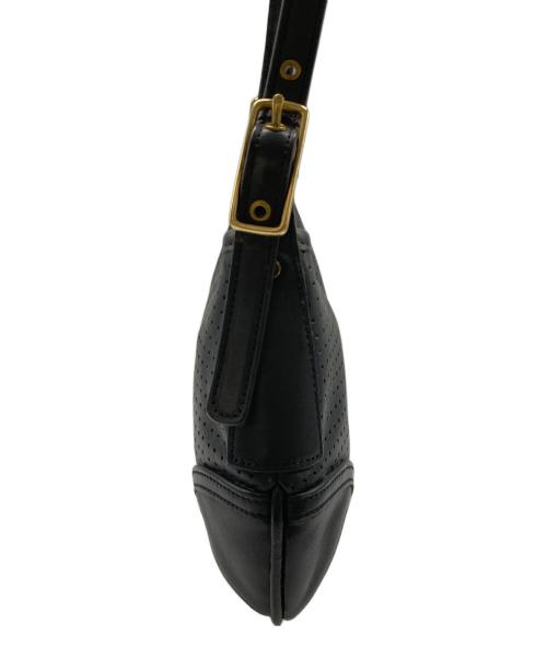 COACH（コーチ）COACH (コーチ) パンチングレザーワンショルダーバッグ ブラックの古着・服飾アイテム