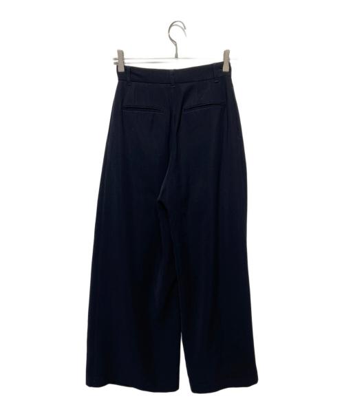 anuans（アニュアンス）anuans (アニュアンス) ダブルサテンサイドタックパンツ ネイビー サイズ:Ｍの古着・服飾アイテム
