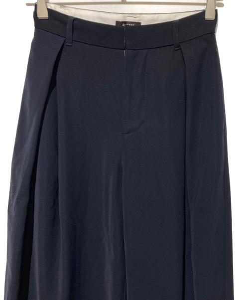 anuans（アニュアンス）anuans (アニュアンス) ダブルサテンサイドタックパンツ ネイビー サイズ:Ｍの古着・服飾アイテム