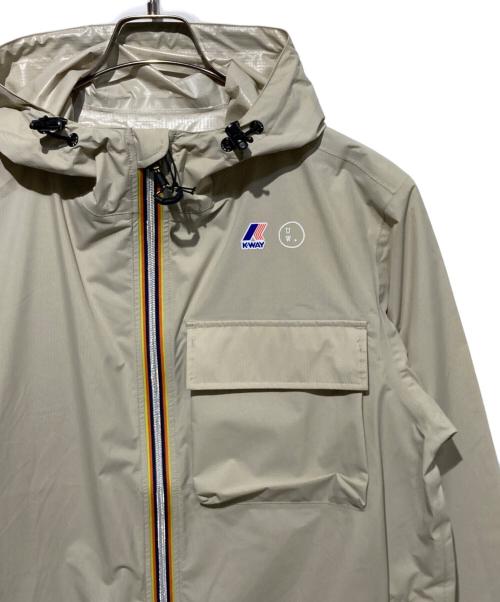 K-WAY（ケイウェイ）K-WAY (ケイウェイ) ナイロンジャケット ベージュ サイズ:Mの古着・服飾アイテム