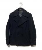 BURBERRY BLACK LABELバーバリーブラックレーベル）の古着「Pコート」｜ブラック