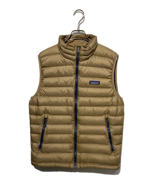 Patagonia（パタゴニア）Patagonia (パタゴニア) ダウンベスト ベージュ サイズ:Sの古着・服飾アイテム