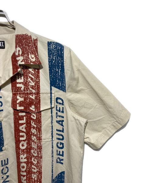 DIESEL（ディーゼル）DIESEL (ディーゼル) オープンカラーシャツ ベージュ サイズ:50の古着・服飾アイテム