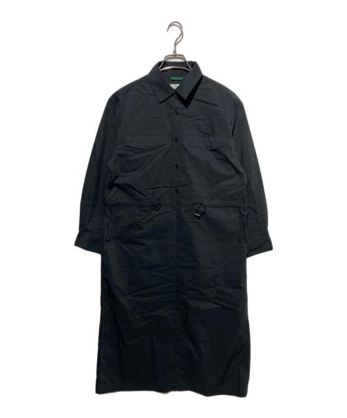 LACOSTE（ラコステ）LACOSTE (ラコステ) フラップポケットシャツドレス ブラック サイズ:34の古着・服飾アイテム
